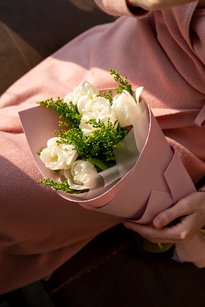 Букет из тюльпанов "Тёплая дружба"