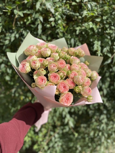 АКЦИЯ. Букет из 11 кустовых роз "Кэти"