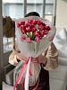 Букет из 25 пионовидных розовых тюльпанов