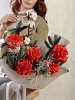 Букет из французских роз и нобилиса "Зимний сон"