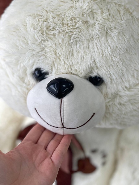 Мягкая игрушка "Медведь Френк" молочный, (120) см 