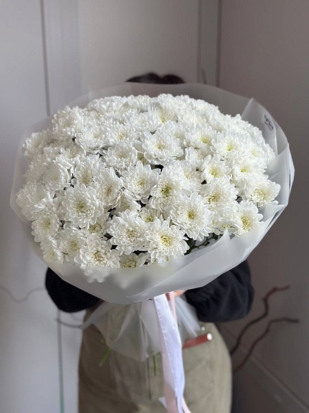 АКЦИЯ. Букет из 15 кустовых хризантем "Алтай" (250₽/шт)