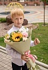 Букет с подсолнухом для Классного Руководителя