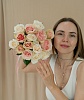 АКЦИЯ. Букет из 15 розовых и белых роз