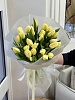 Букет из 25 классических лимонных тюльпанов