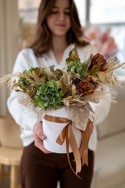 Композиция из сухоцветов "Бохо"