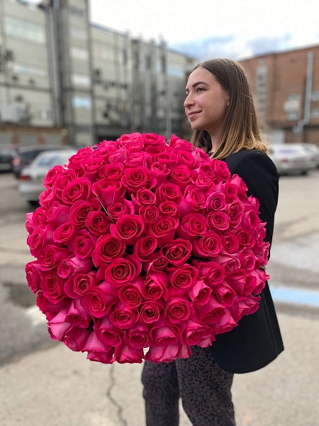Букет "101 роза Пинк флойд"