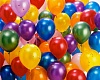 Воздушные шарики с гелием - разноцветные