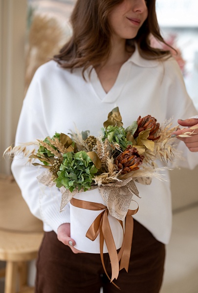 Композиция из сухоцветов "Бохо"