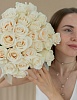 АКЦИЯ. Букет из 25 белых роз Вендела