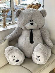 Мишка Дедди, цвет серый, 190 см 