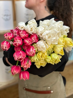 Пионовидный тюльпан микс