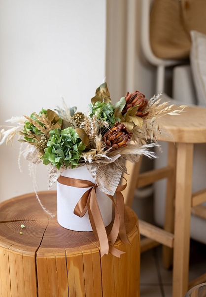 Композиция из сухоцветов "Бохо"