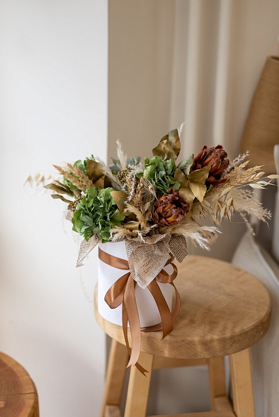 Композиция из сухоцветов "Бохо"