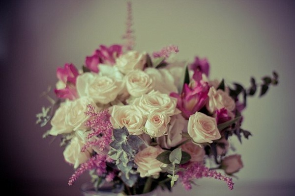 Нежный букет невесты с розами №31