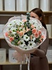Букет из кустовых роз и хризантем "Мои чувства"