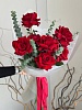 Букет из 7 красных французских роз "Купидон S" на 14 февраля