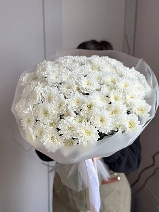 АКЦИЯ. Букет из 15 кустовых хризантем "Алтай" (330₽/шт)