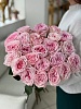 Букет из 25 пионовидных роз "Пинк охара"