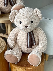 Мягкая игрушка "Медведь кудрявый" (бежевый)