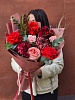 Букет с французскими розами "Взрывная страсть"