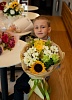 Букет с подсолнухом "Солнышко"