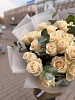 Букет из 25 белых роз "Венделла"