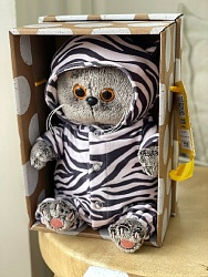 Басик Baby в комбинезоне Зебра,20 см, ВВ-114