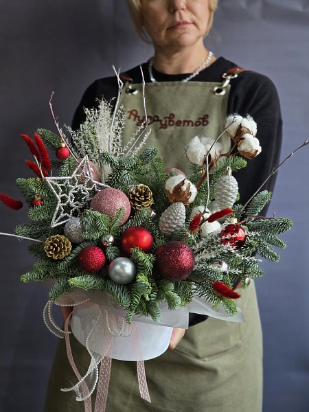 Композиция из нобилиса "Рождественский шепот"