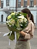 Букет с лилией и французскими розами "Богемный микс"