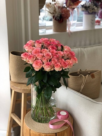 Роза Россия розовая 50-60 см (АКЦИЯ)