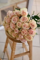 Букет из 25 Эквадорских роз Pink Mondial
