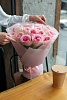 Букет из розовых роз "Мармелад"