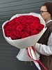 АКЦИЯ. Букет из 51 красной Российской розы «Чародейка» (160₽/шт)