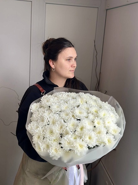 АКЦИЯ. Букет из 15 кустовых хризантем "Алтай" (250₽/шт)