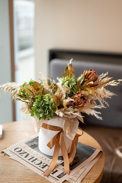 Композиция из сухоцветов "Бохо"