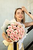 Букет из розовых роз «Конфетка»